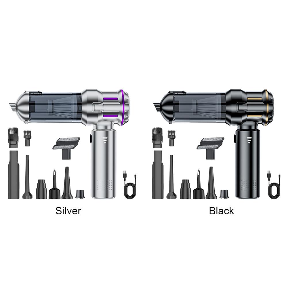 Car Vacuum Cleaner Type-C Rechargeable Electric Car Vacuum 100W Wireless Brushless Motor Cleaner for Office Home Cleaning