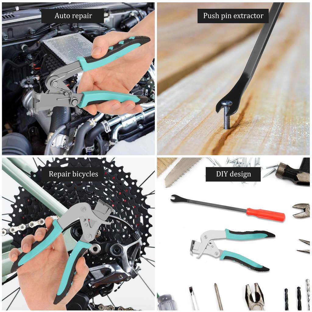 Car Clip Pliers and Pry Bar Tool Automotive Snap Pliers Multifunctional Clip Removal Tool Car Door Panel Dashboard Repair Kit