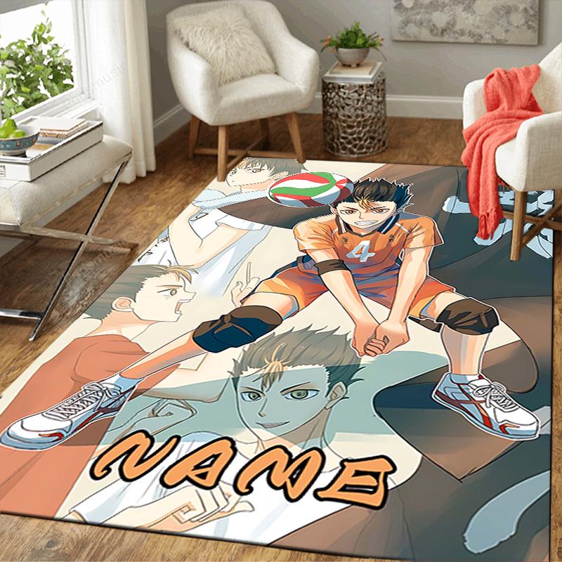 Custom 1Pc Haikyuu Team Spirit Rug Office Carpet Indoor Outdoor Entrance Doormat Nonslip Soft And Comfortable Living Room D49154