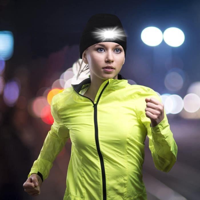 Bonnet led - abbicen - tricoté - rechargeable usb - mixte - hiver léger