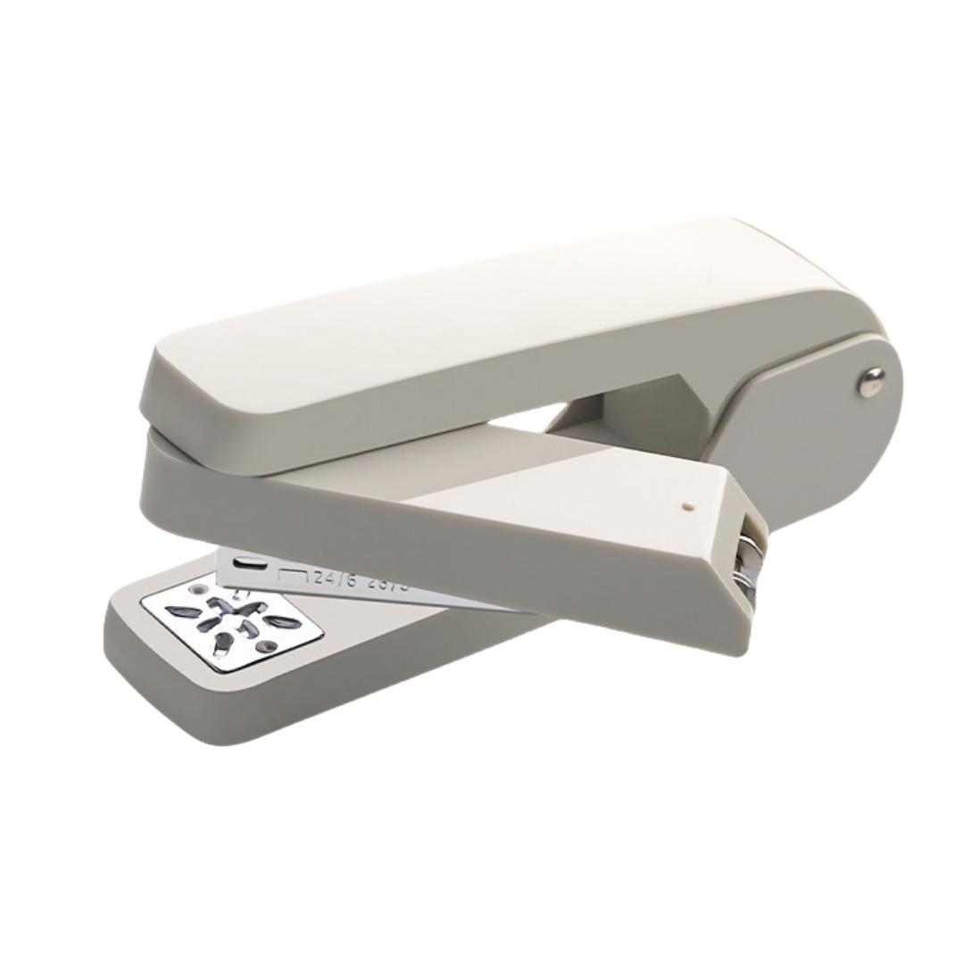 

1 шт. Многофункциональный вращающийся на 360 градусов степлер 1 шт. Экономящий труд степлер - Белый Офисные принадлежности для бизнеса - Может сшивать 25 листов бумаги за раз серый