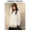 UR 2026 Spring Lace Patchwork Oversized T-shirt