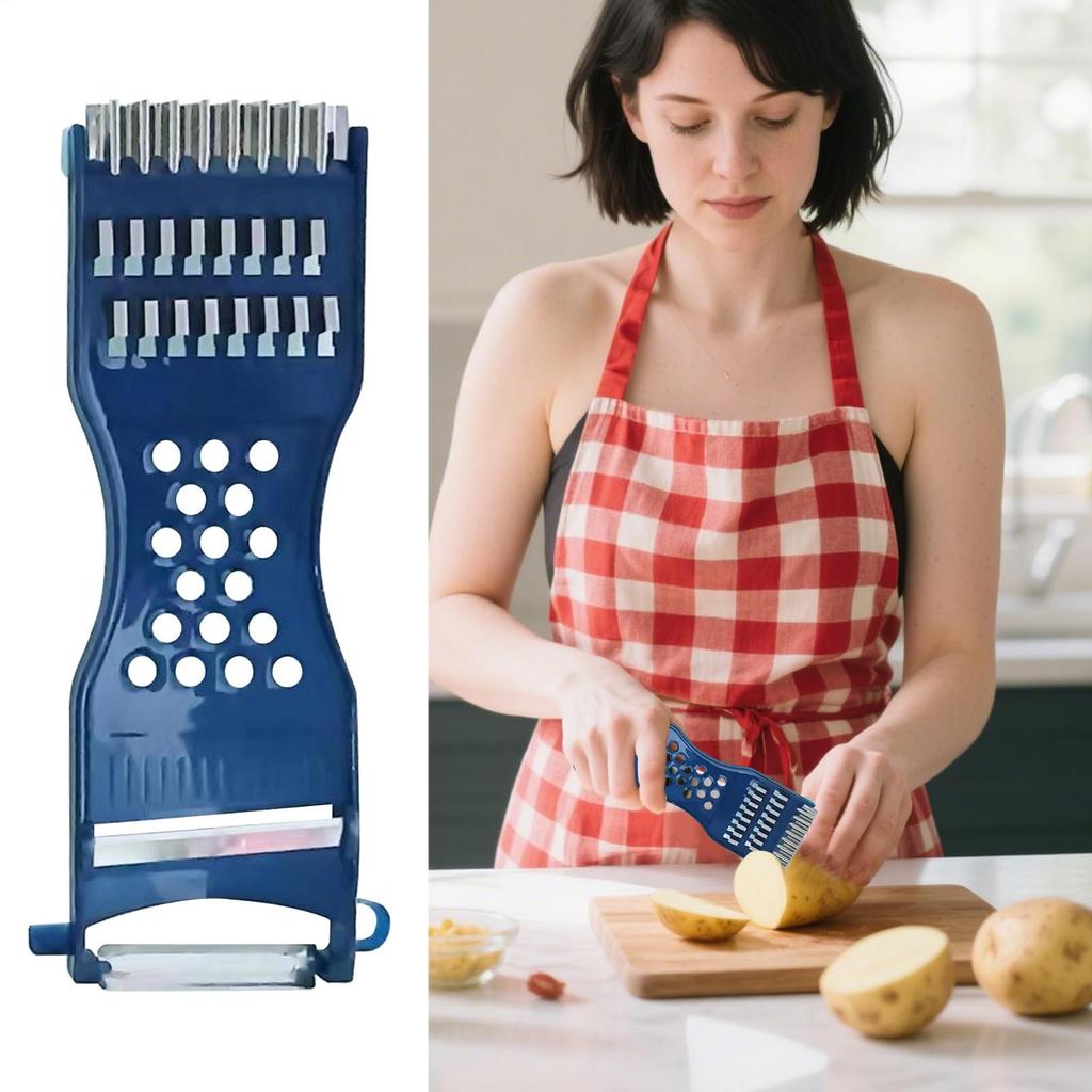 Potatoes Graters for Kitchen Multifunctiona Potato Grater Comfortable Grip Vegetable Chopper Non-Slip Kitchen Slicer for Garlic