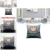 Only Pillowcases Minimalist Cartoon Owl Throw Pillow With Removable Linen Cover For Home Decor