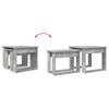 Coffee Table Set 2 Pieces Concrete Grey 50 x 52 x 42 cm Engineered Wood
