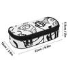 Pen Case Zip Around Closure Spacious Storage 300D Polyester with Pen Slots Mesh Pocket and Spacious Main Compartment for Students
