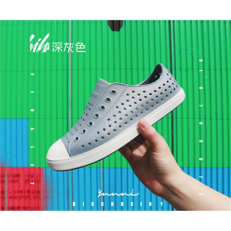 Hole Shoes Men's Bag Head Sandals Wading Beach Hollow Shoes Summer Breathable Non-slip Korean Version