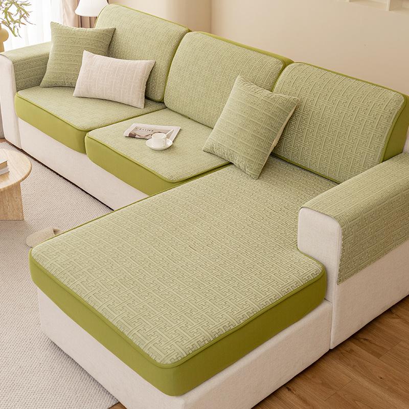Chenille Sofa Cover All-Inclusive Universal Cover Cover Cover Four Seasons Universal Three Seats One Art-Sofa Stool Cushion Living Room