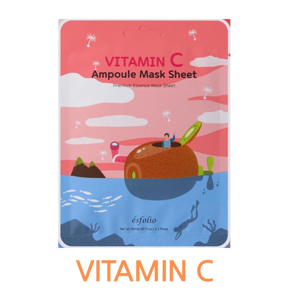 [esfolio] Vitamin Mask Pack 4 Types *10 sheet