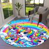 1pc Office Carpet Chair Mats Rainbow Unicorn Fantasy Perfect for Decorating Office Chairs, Living Rooms, Or Bedrooms