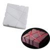 1 Pc Bevel Bevel Cut Irregular Square White Silicone Mousse Mold, Cheese Cake Mousse Cake Baking Tool