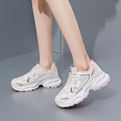 New Dad Shoes Spring Thick-soled Heightening Casual Shoes Lightweight Student Breathable Sports Running Shoes