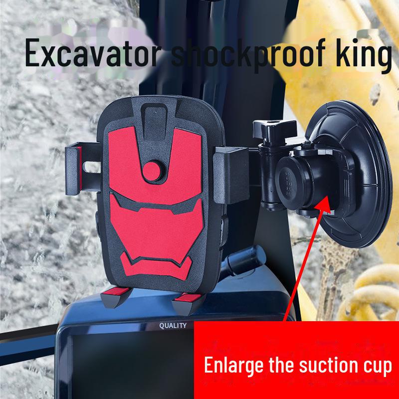 

«Ударопрочный держатель для телефона на грузовик и экскаватор с большой присоской, защищающей от сотрясений» universal for all vehicles синий