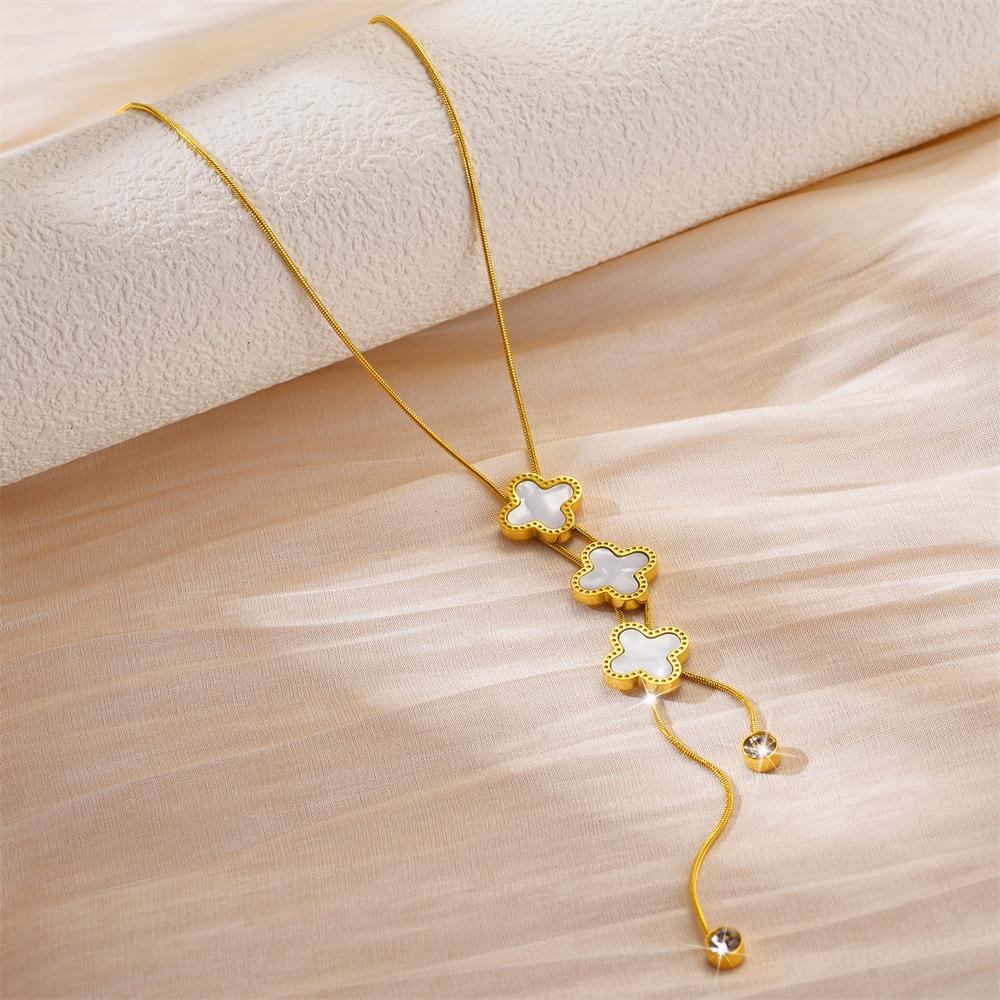 Simple Fashion Titanium Steel Women's Necklace - Non-fading, Luxurious, Versatile, Korean Style Clavicle Chain