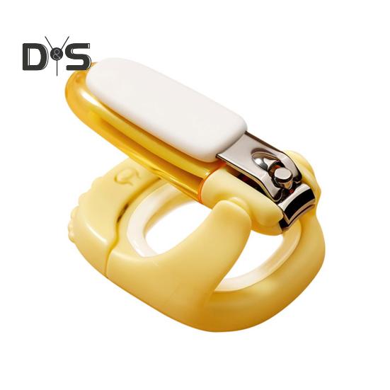 

3-в-1 Щипчики для ногтей, детская пилка-триммер со светодиодной подсветкой и лупой, складной маникюрный инструмент для ухода за детьми и взрослыми жёлтый