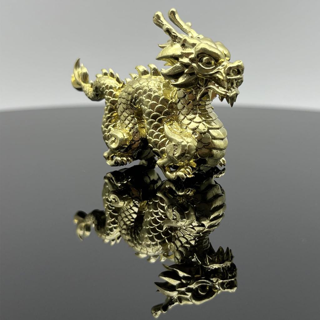 RemeeHi Dragon Copper Feng Shui Good Luck Zodiac Lucky Reiwa Feng Shui Auspicious Good Good Feng Shui Feng Increased Golden Small Golden Dragon