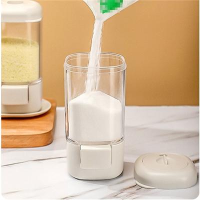 140ml Press-Type Quantitative Salt Bottle Dispenser Salt Control Tank Spice Shaker Seasoning Box Sugar Tank Kitchen Accessories