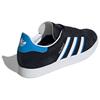 adidas Gazelle Core Schwarz Hellblau Unisex Sneakers Schuhe-Weiß IG6193