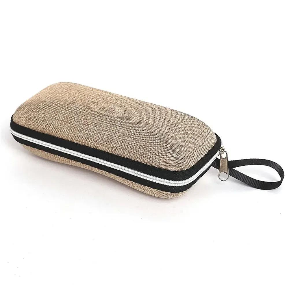 Estojo Portátil com Zíper para Óculos Caixa de Óculos Suporte para Óculos Acessórios para Óculos