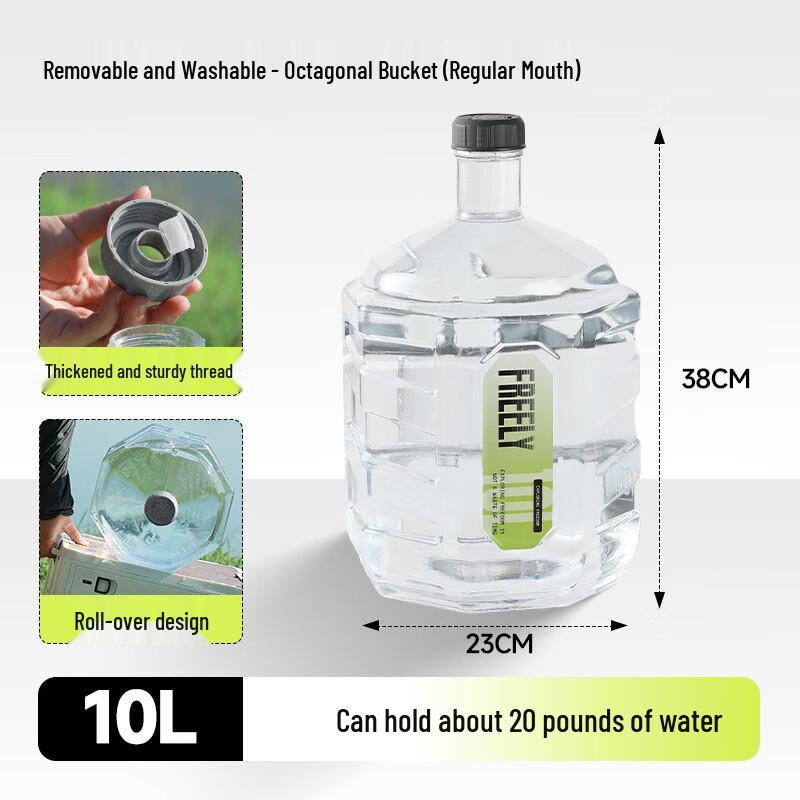 Transparent Octagonal Food Grade Water Bucket