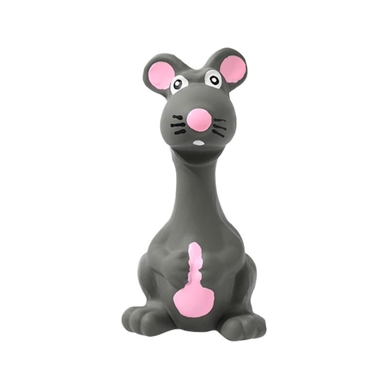 Pet Voice Toy Latex Gray Mouse Grinding Teeth Cleaning Dog Toy Latex Voice Toy