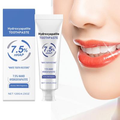 Hydroxyapatite Toothpaste Whitening Toothpaste. Fresh. Breath. Toothpaste. Toothpaste. Stain Removal. Complete Tooth Care  120G