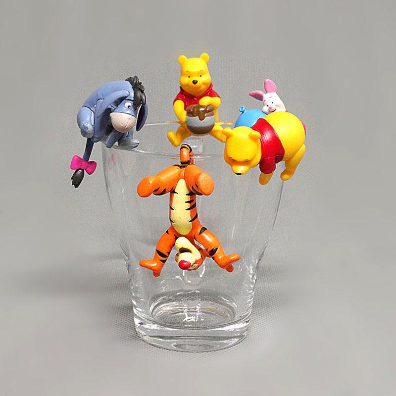 

5Pcs Cartoon Winnie The Pooh Action Figures Kawaii Tigger Eeyore Miniatures Accessorie Desktop Creative Decor Doll Toy Gift