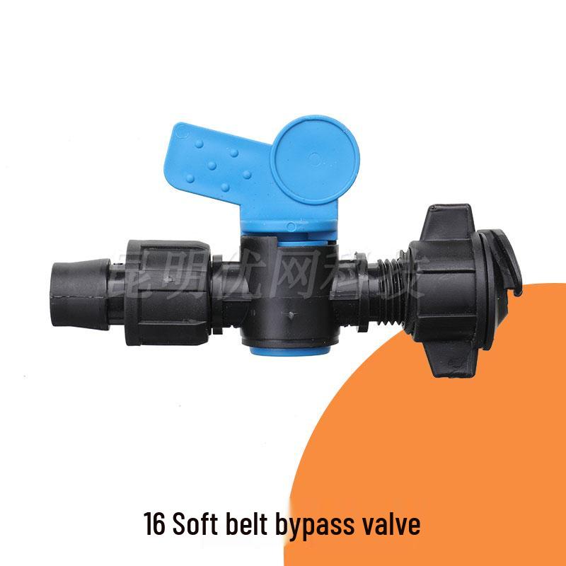 16mm Drip Tape Valve Connector with Locking Buckle Tee Fitting