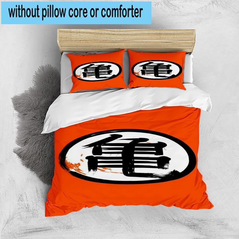 3PCS Goku Anime 3pcs Bedding,Including 3PCS Duvet Cover And 2pcs Pillowcases Perfect for Christmas,Ideal for Bedroom, Dormitory