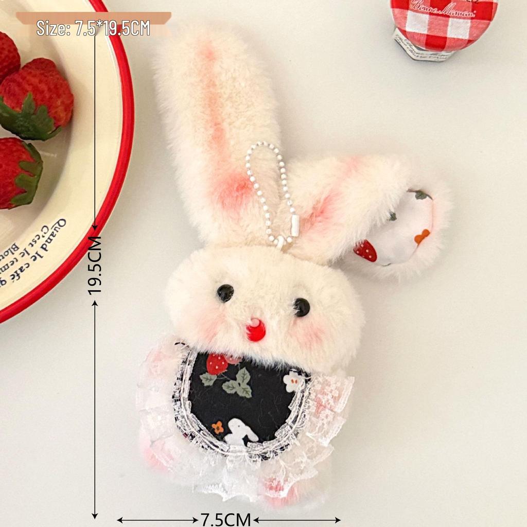 Adorable Kitten Plush Pendant with Bell & Squeaky Bib – Keychain & Backpack Charm