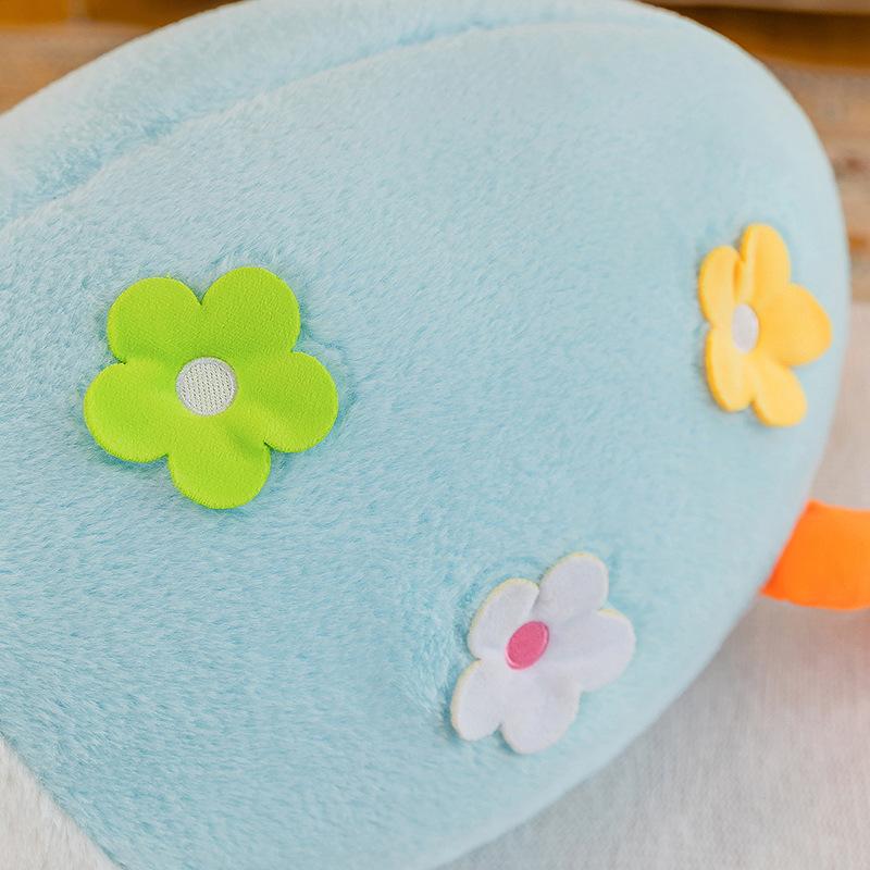 Cute Cherry Blossom Goose Throw Pillow Plush Toy Girl Bed Sleeping Doll Night Market Stall Doll