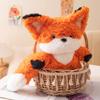 40cm Soft Fluffy Fox Plush Toy Cute Cartoon Animal Fox Stuffed Doll Girls Lover Valentine's Gift Kawaii Sofa Decor Pillows