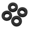 4Pcs RC Rubber Tires Wear Resistant Stable Driving RC Car Tires for FMS FCX24 124 Climbing Car