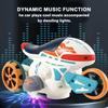 Interstellar Space Motorcycle, Universal Electric Toy, 360° Rotation, Pleasant Music, Beautiful Lights, Safe ABS Material ,battery Not Included