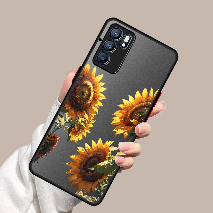 Funda Back Phone Cover Case for Xiaomi Redmi Note 14 12 11 A4 13 Pro Plus 14C 10 9S 13C Flower Sunflower Art