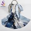[BYSIFA] New Luxury Pure Silk Scarf Shawl Women Spring Autumn Long Scarves Ladies Brand 100% Silk Neck Scarf Foulard 175*52cm