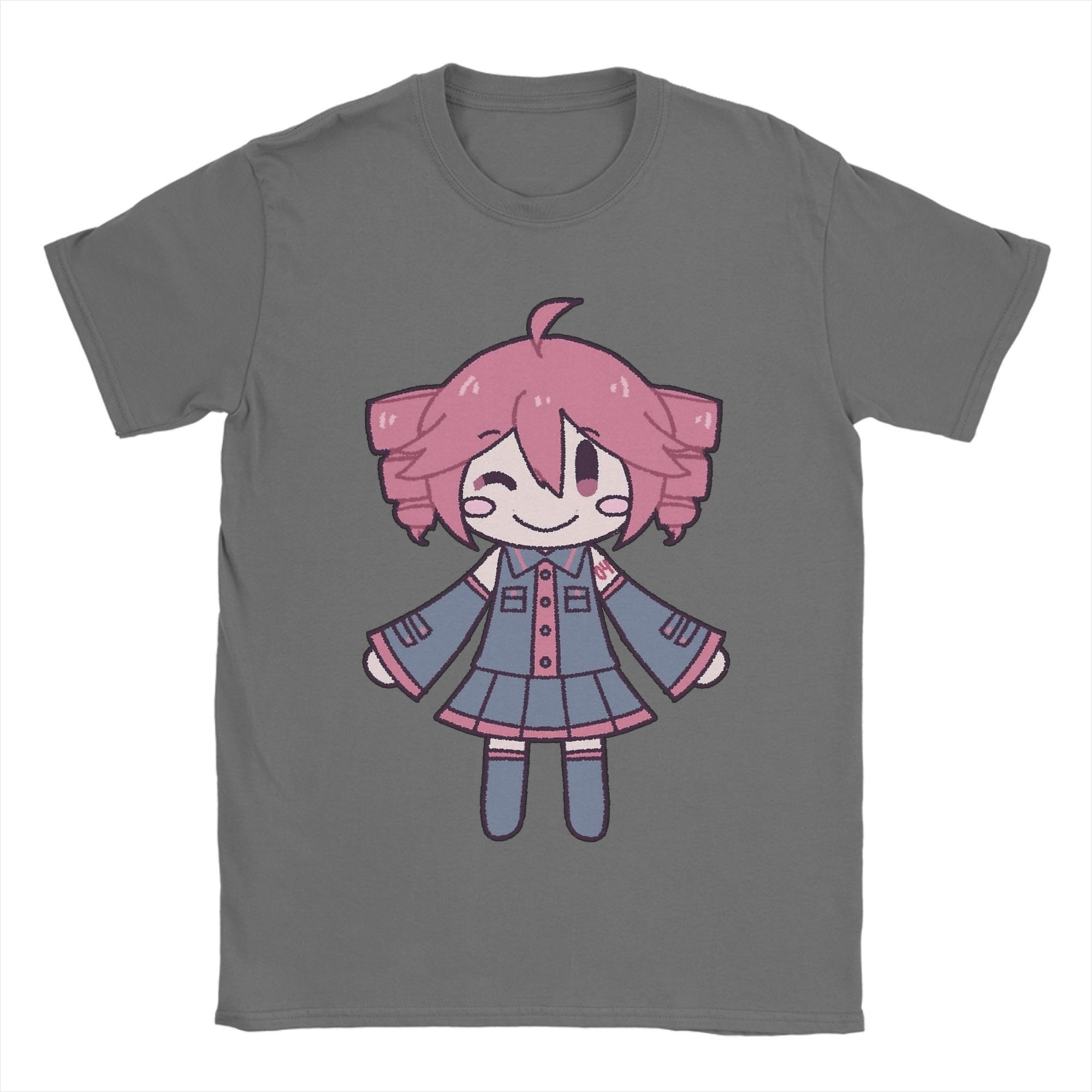 

Novelty Kasane Teto Vocaloid Tshirts Unisex Round Neck Short Sleeve Tops Cotton Summer Clothing XL
