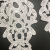 White Hollow Out Water-soluble Embroidery Lace Applique Patch by Pair for Dress Decoration LT2835A