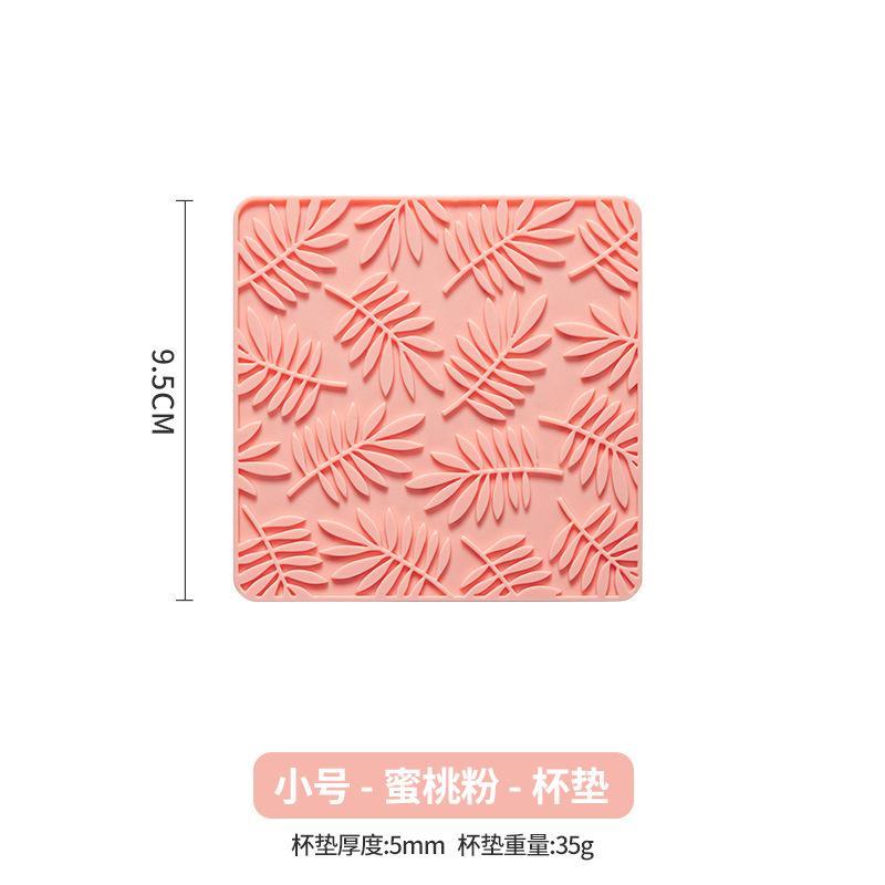 Nordic Leaves Coasters Silicone Insulation Coasters Pot Mats Thick New Dining Table Heat-proof Bowl Mats Plate Mats