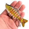 5pcs Artificial Hard Baits Swimming Lure with Treble Hook Multi Jointed Swimbait Saltwater Swimbait Fishing Tackle