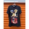 Neon Genesis Evangelion Four Main Characters Vintage Anime Print Black Cotton Women And Men Comfortable T-shirt