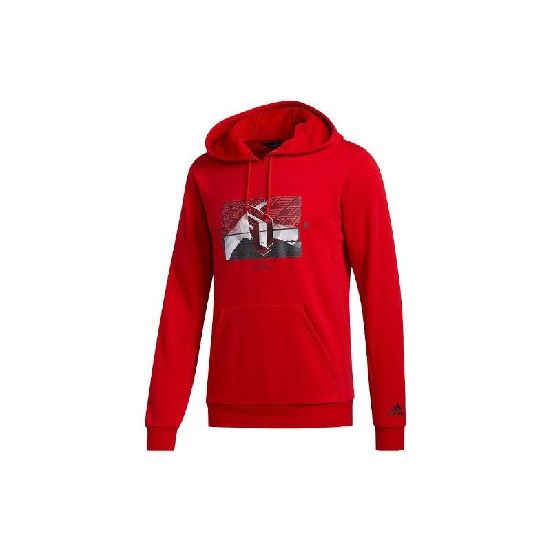 Adidas Neo Hooded Sports Casual American Sweatshirt Men Sweatshirt Red GJ2316