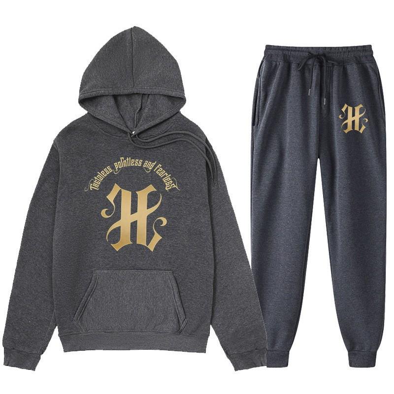 Herren Kapuzenpullover Mit Gotischem Bogen Buchstaben Druck Fleecegefüttert Lässiger Pullover