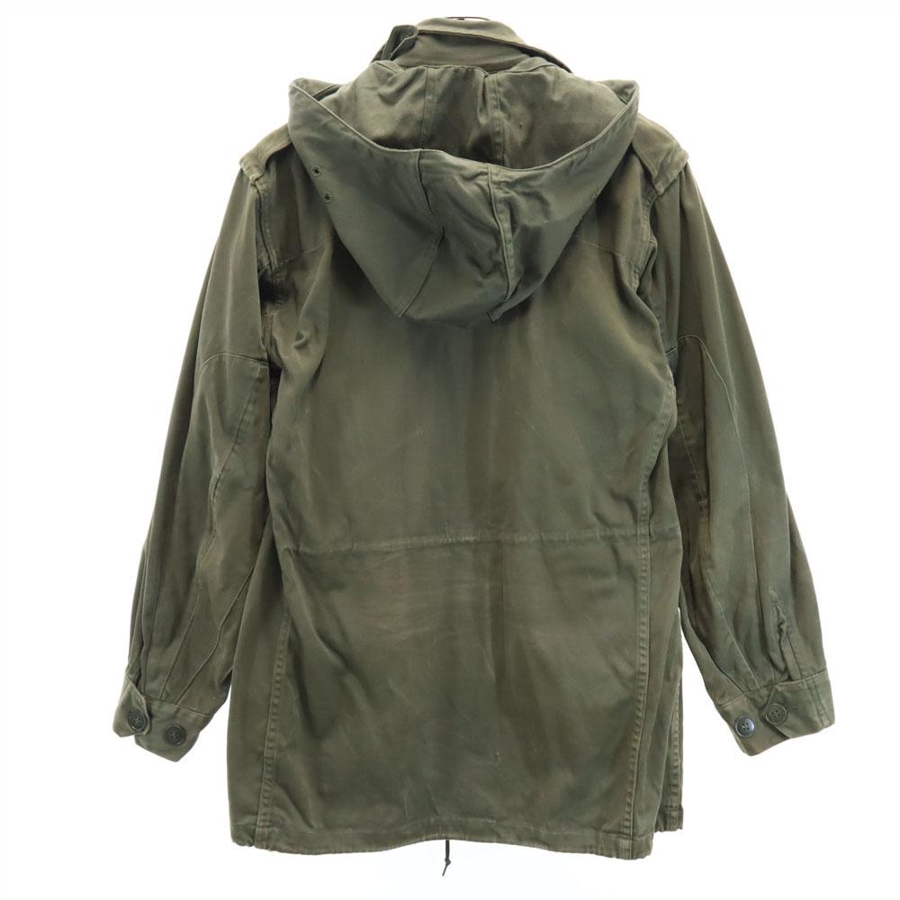 FRENCH ARMY 70s Vintage F2 Hoodie Military jacket 92C olive Men's Used