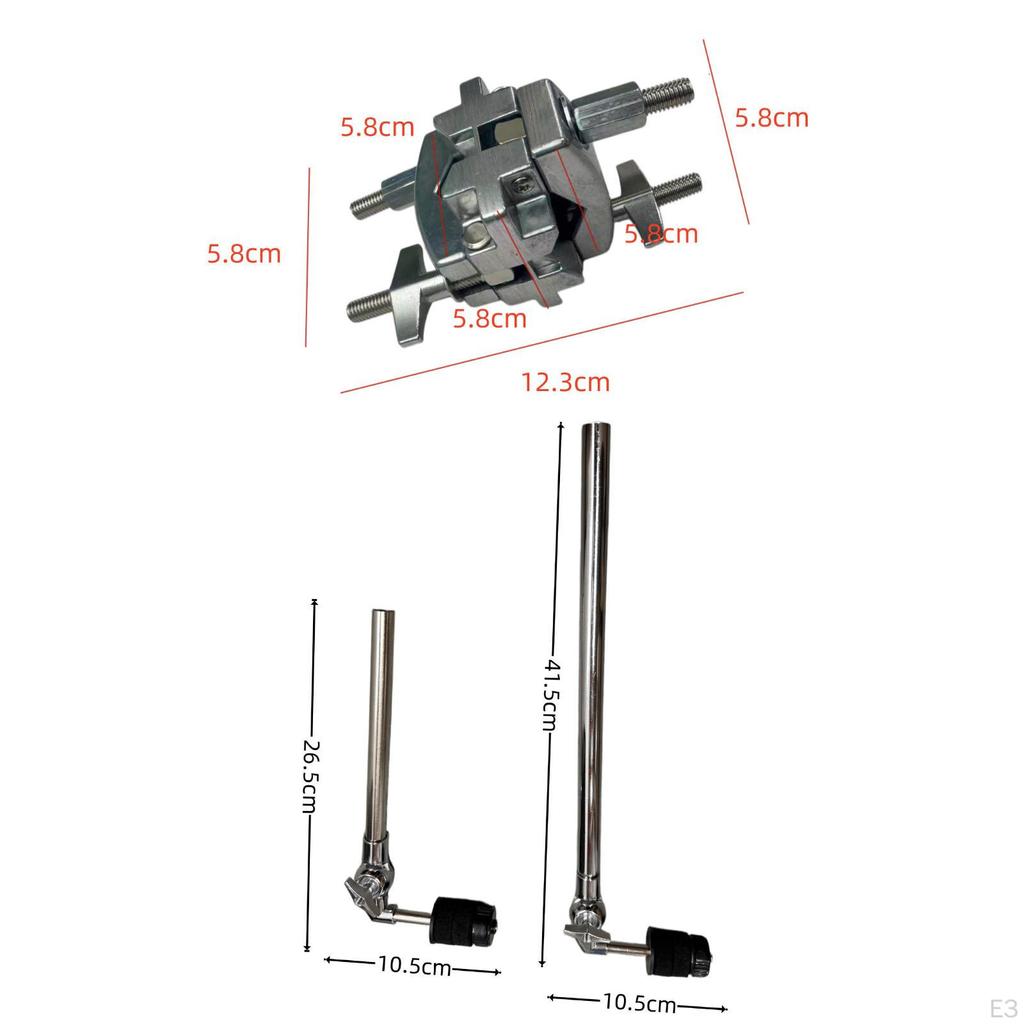 Cymbal Holder Arm Easy To Install Support Removable Metal Mount Clamp