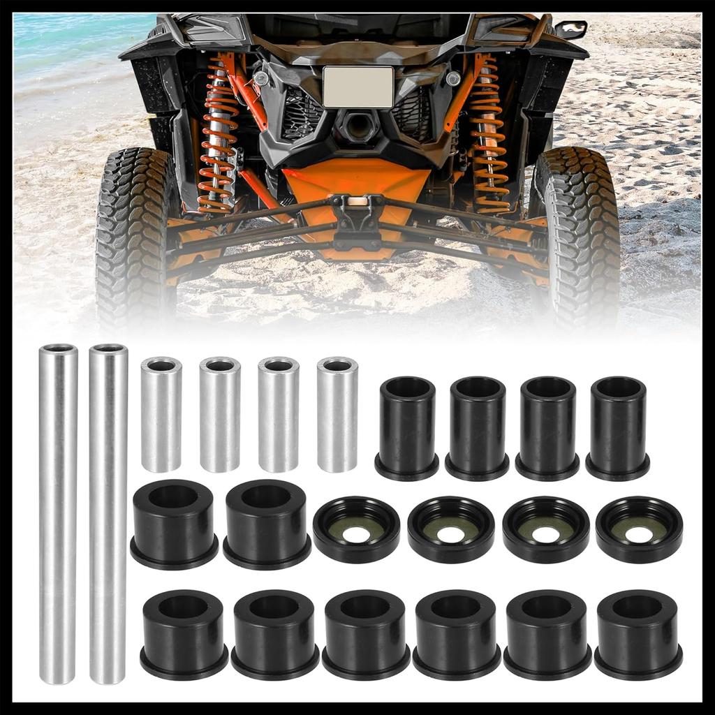 Front Upper and Lower Control Arm Bushings Kit Suspension for Honda 500 Foreman Rubicon TRX500 FA TRX500 FGA TRX500 FPA 4x4 2001-2017 Durable