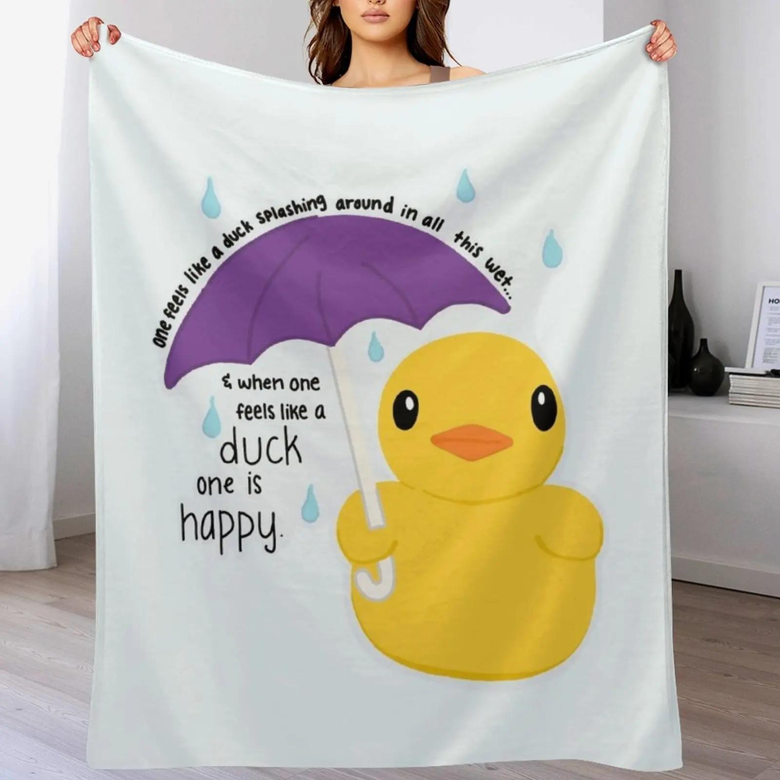 

Duck Throw Blanket Warm Comfortable Blanket Gift for Parents Friends 102x76cm(40x30in)
