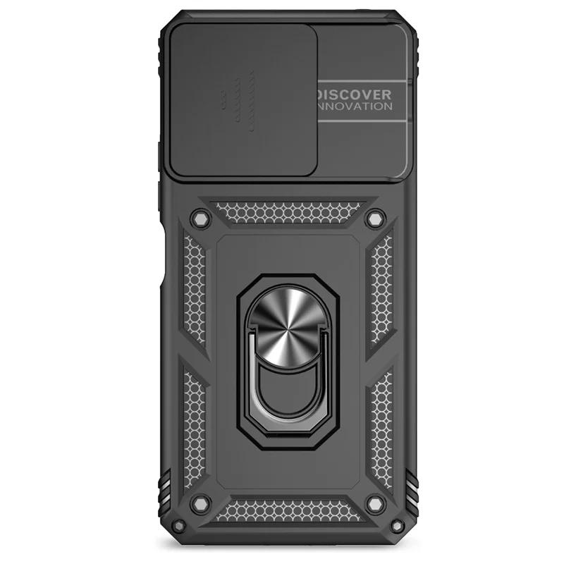 For Xiaomi Redmi 13C Case Slide Lens Protect Shockproof Armor Phone Cases For Xiaomi 13T Redmi NOTE13 PRO 4G5G Ring Holder Cover