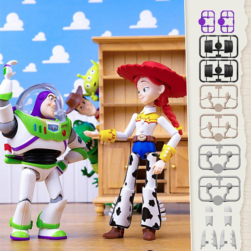Pixar Animation  Woody Jessie Buzz Lightyear Rex Action Figure Assembled Toys Surprise  Gifts