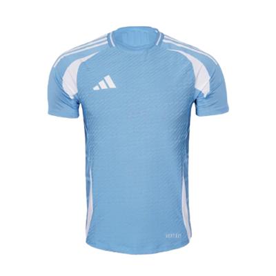 Heat.Rdy Brand Logo Round Neck Slim Fit Breathable Raglan Short Sleeve Soccer Shirt Unisex Tops Light-Blue JW9911